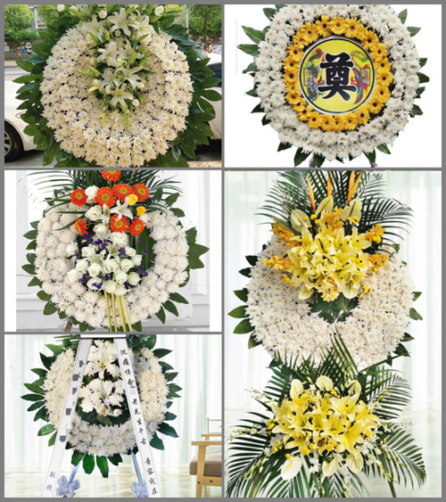 福建福州闽侯县白沙镇院埕村花圈速递